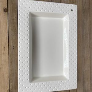 Nora Fleming Rectangular Swiss Dot Server, Tray, Platter RARE RETIRED 11.5x8